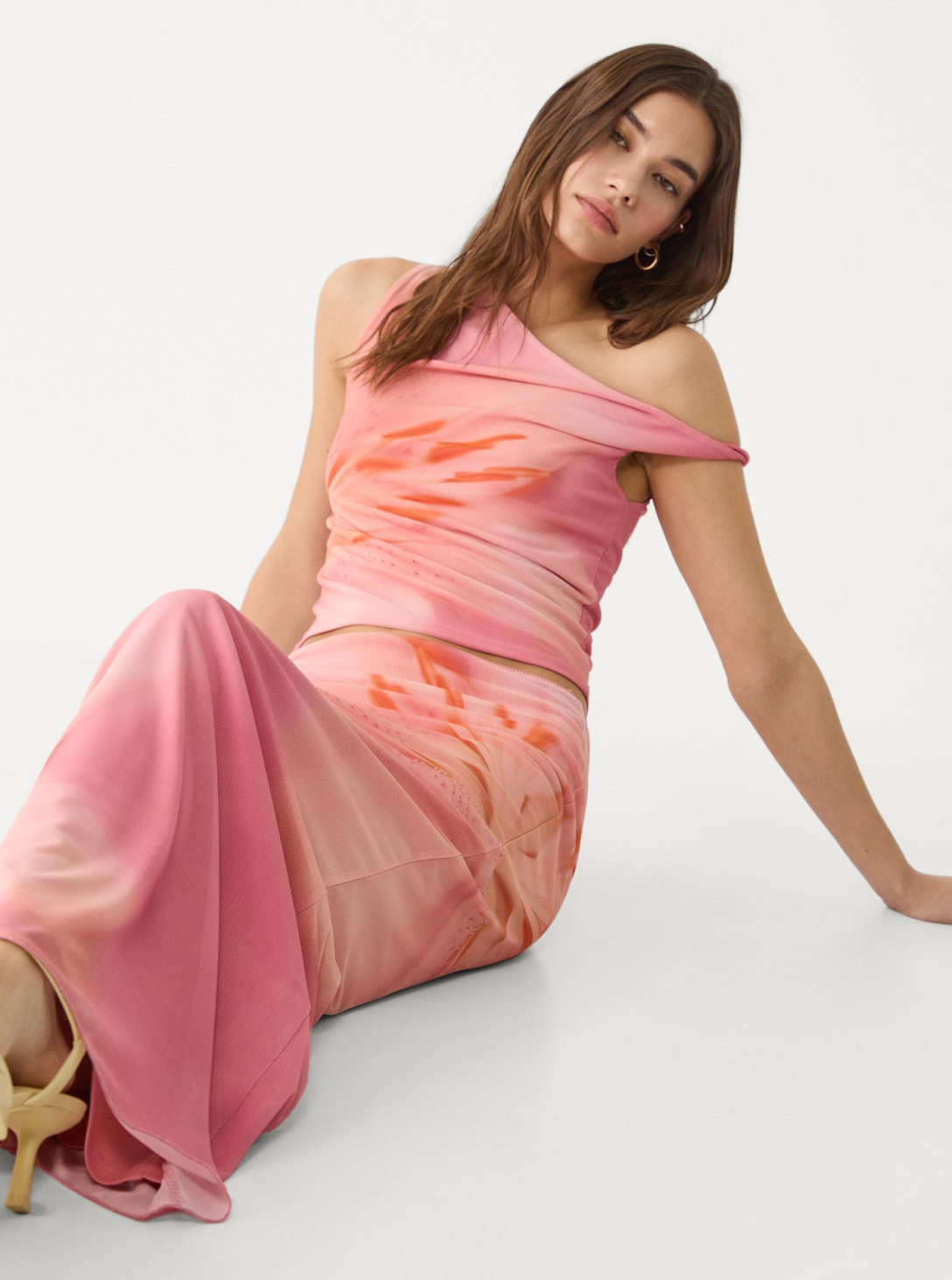 Peach Floral Set