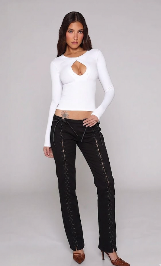 Lace Up Pants
